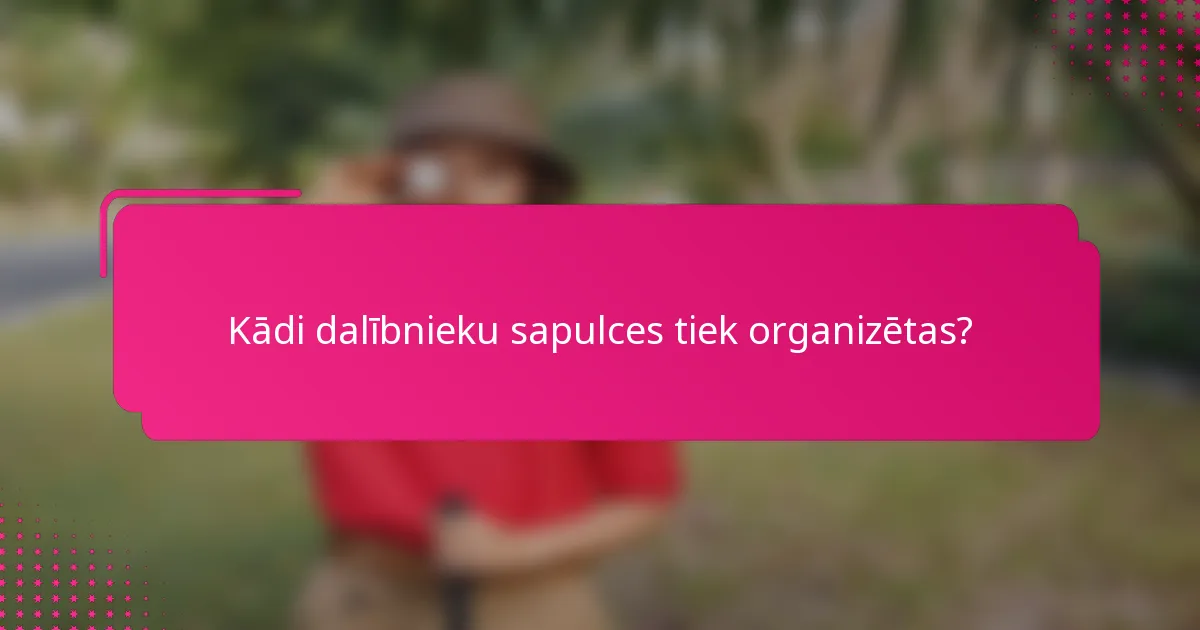 Kādi dalībnieku sapulces tiek organizētas?